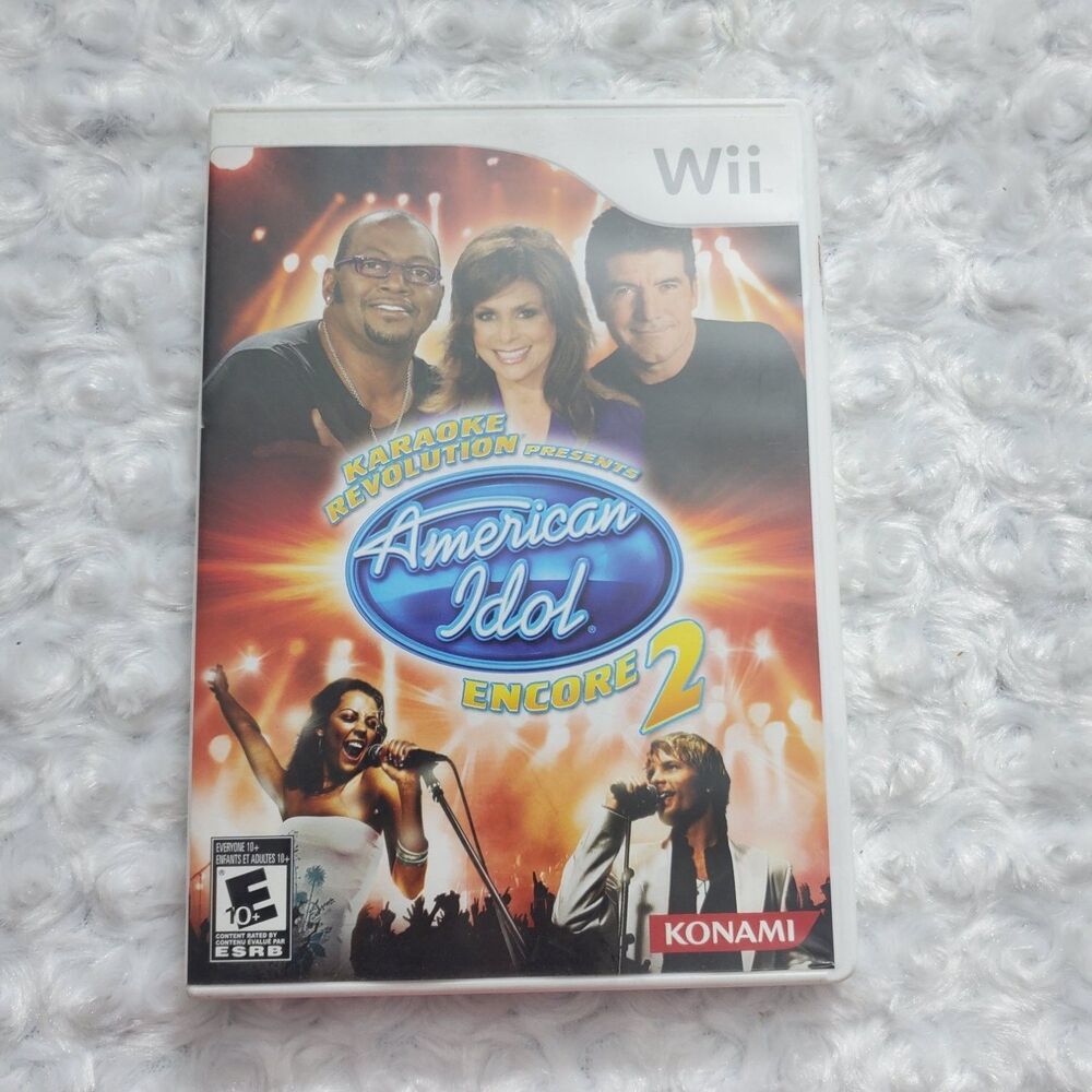 Karaoke Revolution Presents American Idol Encore 2 Nintendo Wii Game 2008 Konami